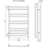 Полотенцесушитель электрический LEMARK UNIT П10 LM45810EBL 500x800 черный
